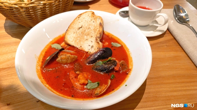 Суп качукко за 755 рублей | Источник: Стас Соколов/NGS.RU