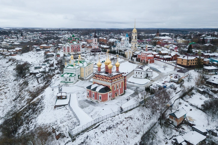 Город Белёв сейчас. Вид с высоты птичьего полета. | Источник: АНДРЕЙ БЕЛАВИН, @ted_ns