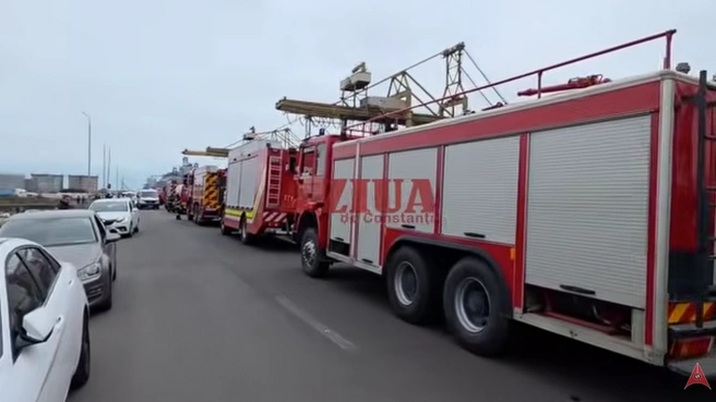 После взрыва дрона в Констанце появились сообщения о новых беспилотниках у порта | Источник: ZIUA de Constanta / YouTube