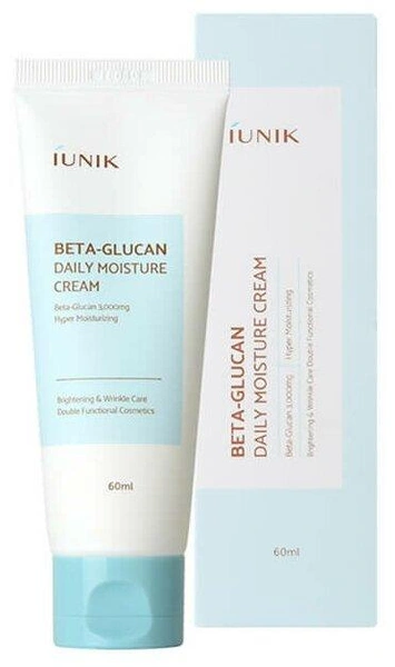 IUNIK Beta Glucan Daily Moisture Cream Увлажняющий крем для кожи лица с бета-глюканом и экстрактами фруктов