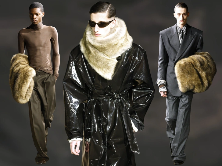 Оверсайз уходит, возвращается линия: стильные приемы с мужского показа Saint Laurent