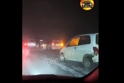 Массовое ДТП на трассе между Иркутском и Ангарском