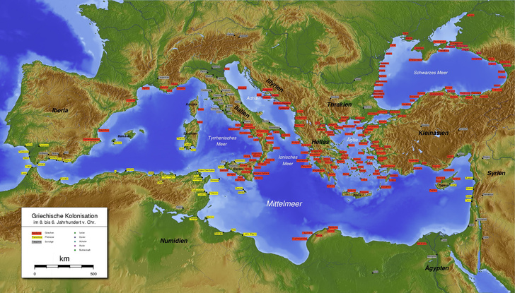 Древнегреческая колонизация в IV в. до н. э.