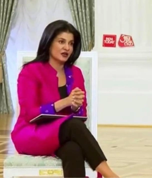 Фото тех самых журналисток из Индии, которые взяли интервью у Владимира Путина: Гита Мохан и Анджана Ом Кашьяп