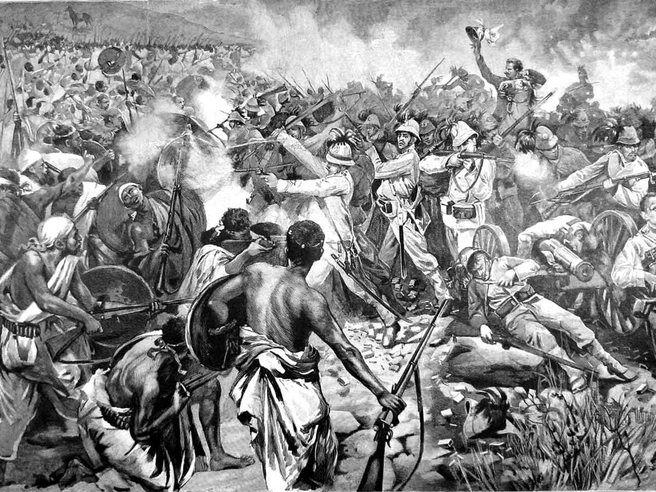 Битва при Адуа 1 марта 1896 года. | Источник: The Graphic, from details supplied by survivors/Public domain