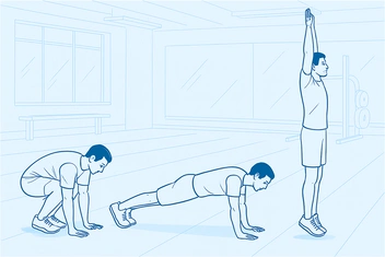 Завершаете цикл упражнеия хлопком руками над головой  | Источник: Виталий Калистратов / Городские порталы