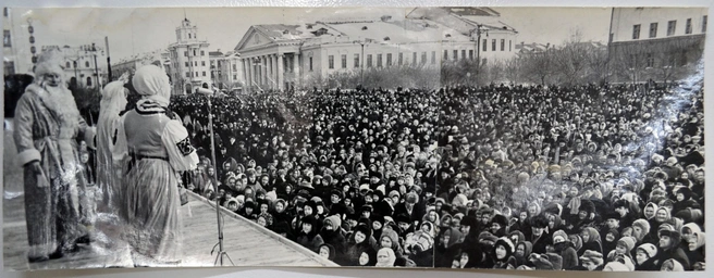 Площадь Ленина, 1970 год | Источник: Старый Курган / ГАУК «Курганское областное музейное объединение» «Курганский областной краеведческий музей»