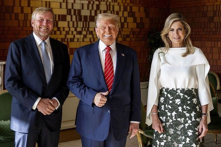 Виллем-Александр, Дональд Трамп и королева Максима | Источник: Global Look Press
