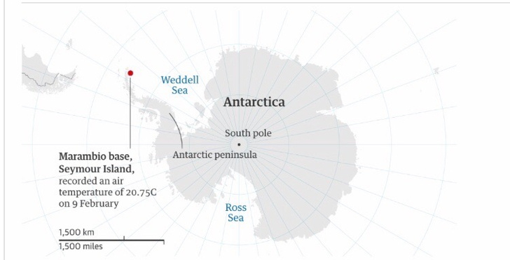 Аномальное потепление: в Антарктике зафиксирована рекордно высокая температура