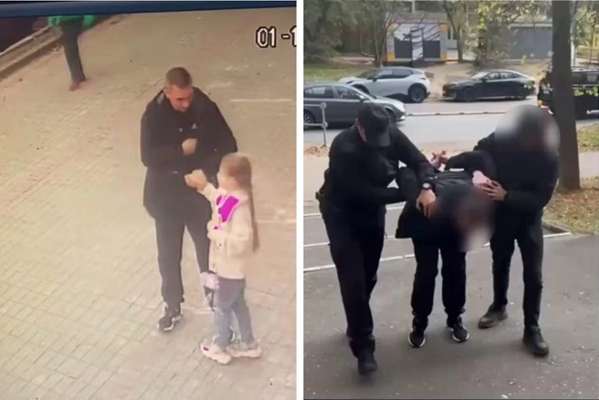 Видео с попыткой похищения разлетелось по социальным сетям | Источник: «Балашиха рулит» / T.me, СК Подмосковья / T.me