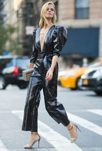 Надин Леопольд в Нью-Йорке, 4 сентября | marieclaire.ru