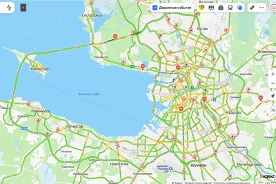 Свободный вечер: пробки в Петербурге 14 сентября