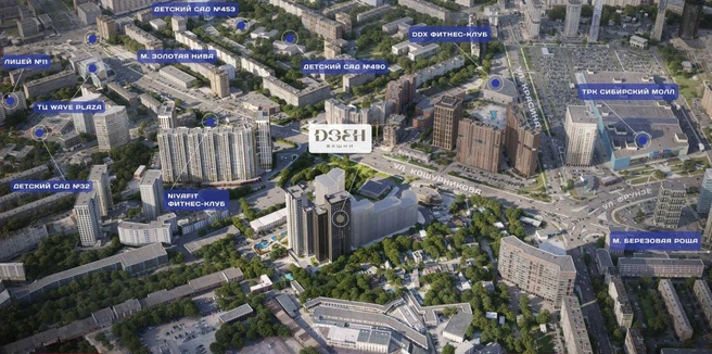 Под окнами дома протянется улица Фрунзе. Серым справа от нового комплекса отмечен ЖК «История», появившийся на первой линии улицы Кошурникова в 2020 году | Источник: ГК VIRA