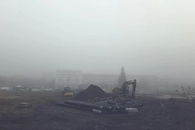 Густой туман окутал Курган 10 сентября