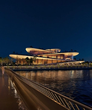 Как парк: BIG представили проект Гамбургской оперы с террасами-ступенями