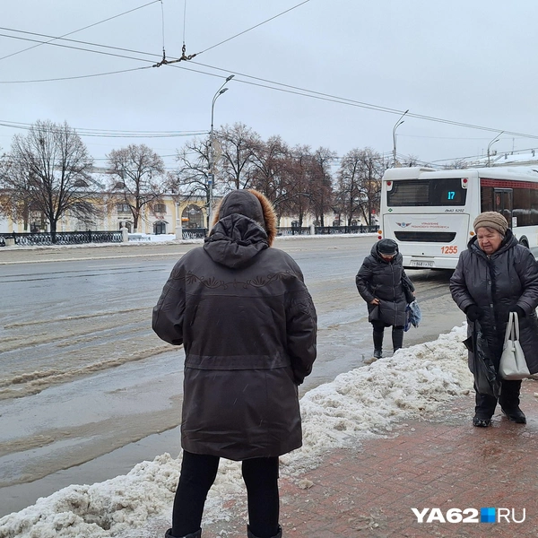 Даже в центре города рязанцам сложно забраться на обочину | Источник: Мария Борзева / YA62.RU
