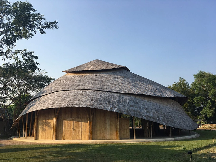 Bamboo sports hall