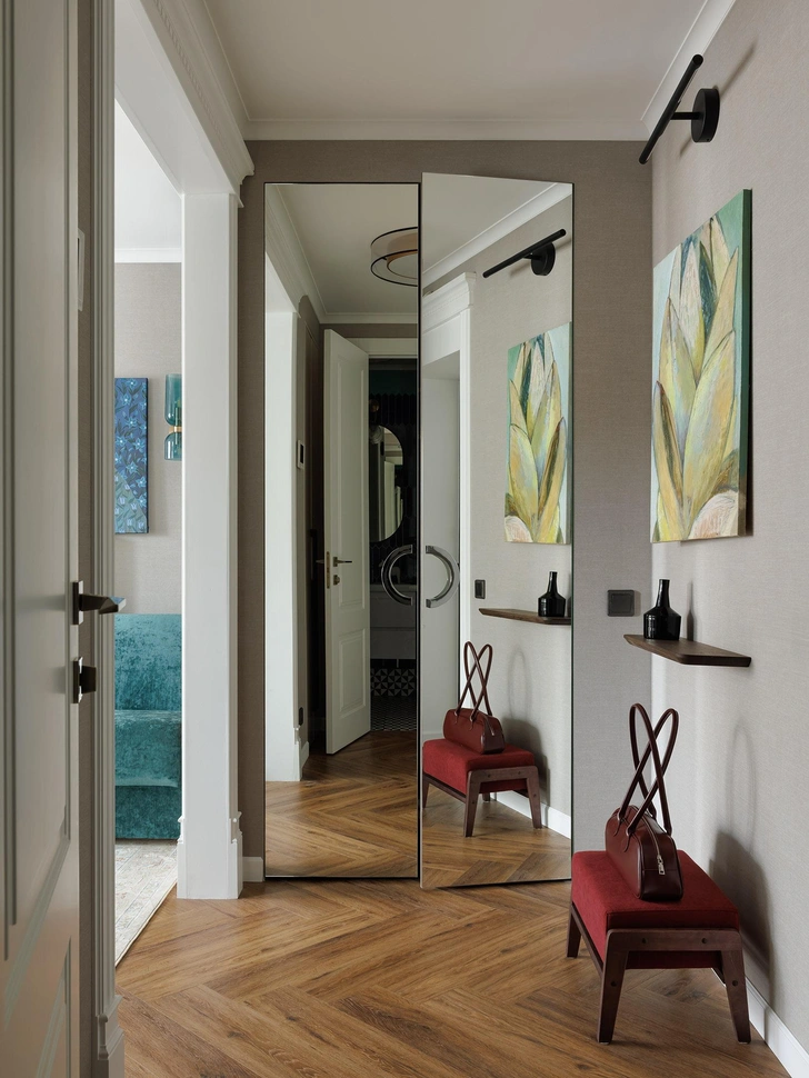 Винтаж и цвет: квартира 49 м&sup2; в Санкт-Петербурге под сдачу