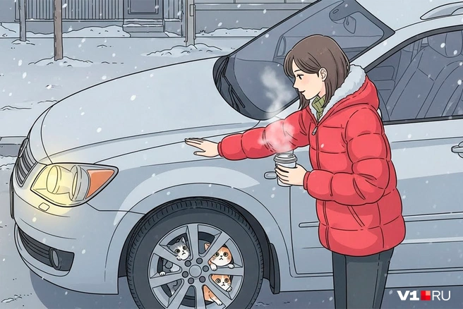 Простейшая рекомендация — базовый осмотр передней части машины перед прогревом | Источник: Серафима Пантыкина / V1.RU
