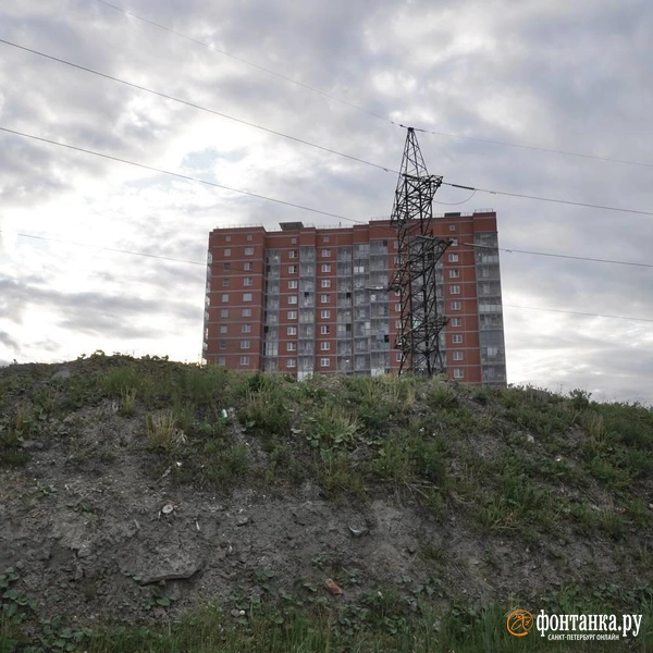 По обеим сторонам дороги&nbsp;— горы строительного мусора | Источник: Павел Даиси / FONTANKA.RU