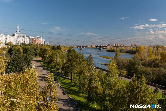А как хороша с такого ракурса набережная  | Источник: Мария Ленц / NGS24.RU