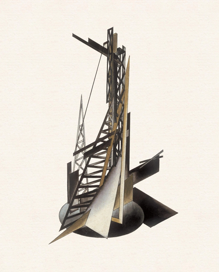 Я. Чернихов. «Композиция № 157». Формовая конструкция из цикла «Основы современной архитектуры». 1925 1929 | Источник: архив пресс-служб