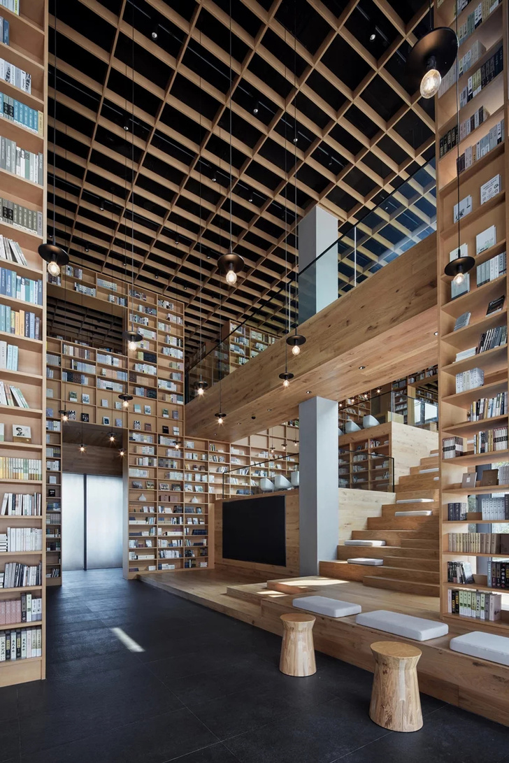 Деревянная библиотека в Ханчжоу (фото 20)