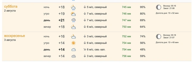 В День города ожидается дождь | Источник: pogoda.ngs55.ru