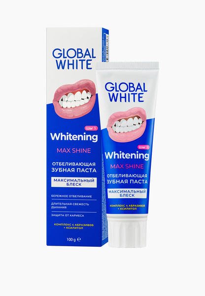 Зубная паста Whitening Max Shine, Global White
