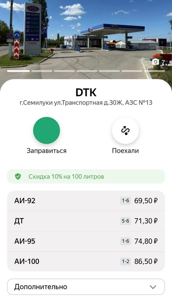 Источник: «Яндекс.Заправки»