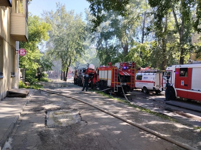 Взрыв газа вызвал пожар в доме на Народной | Источник: Анна Филатова / NGS.RU