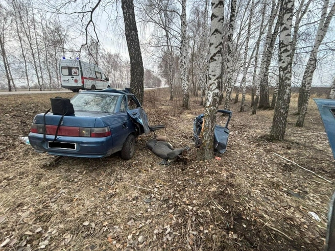 Автомобиль разорвало на части | Источник: МВД России по Воронежской области / T.me