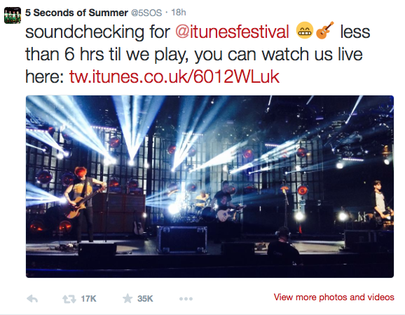 5SOS выступили на iTunes Festival 2014