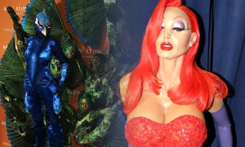 От червя до Фионы из «Шрека»: 15 образов королевы Хэллоуина Хайди Клум, в которых ее невозможно узнать