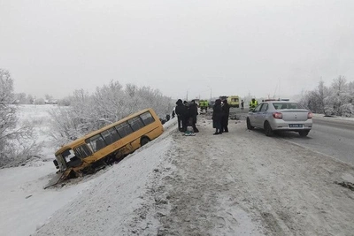 ДТП с автобусом школьников под Архангельском вызвало пробку