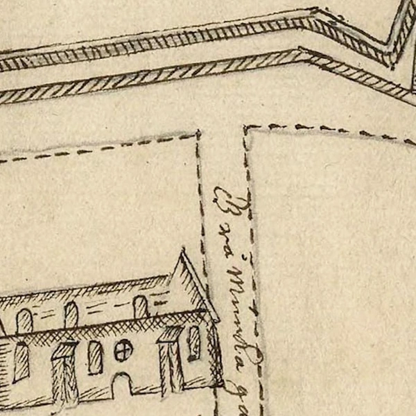 Францисканский собор на аксонометрическом плане А. Стренга