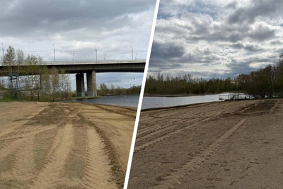 На Татышев завезли песок: готовят пляж
