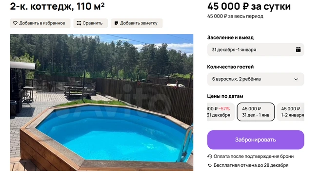 Чан с горячей водой | Источник: Авито