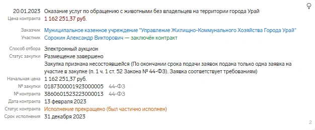 Причины прекращения исполнения не указаны | Источник: «Контур.Фокус»