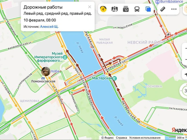 Машины плавали как лодки при наводнении на Обуховской Обороны | v-peterburge.ru