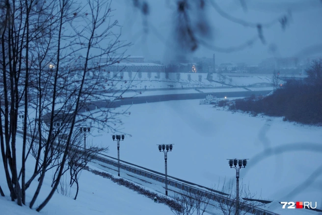 Замерзшая Тура  | Источник: Ирина Шарова / 72.RU