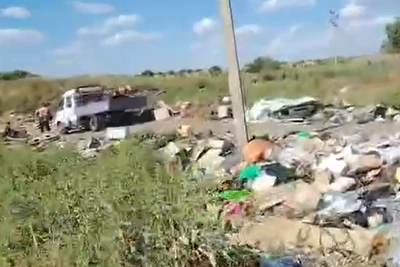 Виновники свалки шин под Волгоградом попали на видео