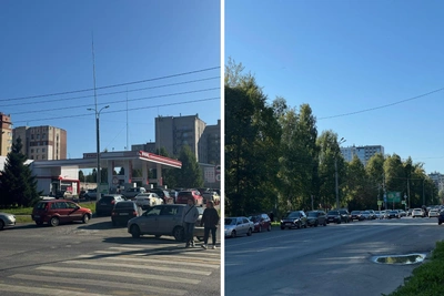 Архангельск встал в очереди за бензином