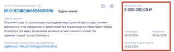 Восьмой тендер | Источник: «Госзакупки»