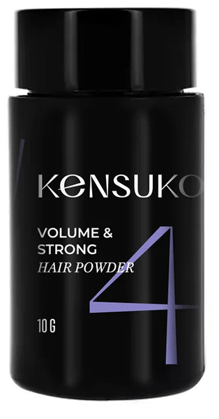 Kensuko пудра Volume and strong сильной фиксации для темных волос