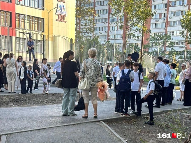 Калитка школы выходит сразу на проезжую часть | Источник: читатель 161.RU