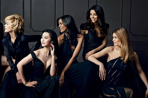 рекламная кампания L'Oréal Color Riche Collection Privée с участием Джейн Фонда, Фань Бинбин, Лия Кебеде, Ева Лонгория, Даутцен Крез.
