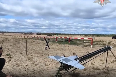 Военные показали сбитие БПЛА в Нижегородской области