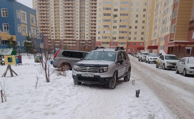Перегородил дорожку | Источник: читатель НГС