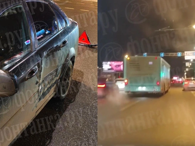 «А я откуда приехал сюда?» Водитель автобуса допустил ДТП и удивился, где он | Источник: читатель «Фонтанки»